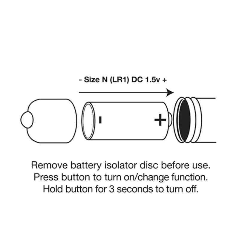 ROCKS-OFF - VIBRATING BULLET RO-80MM METAL MIDNIGHT