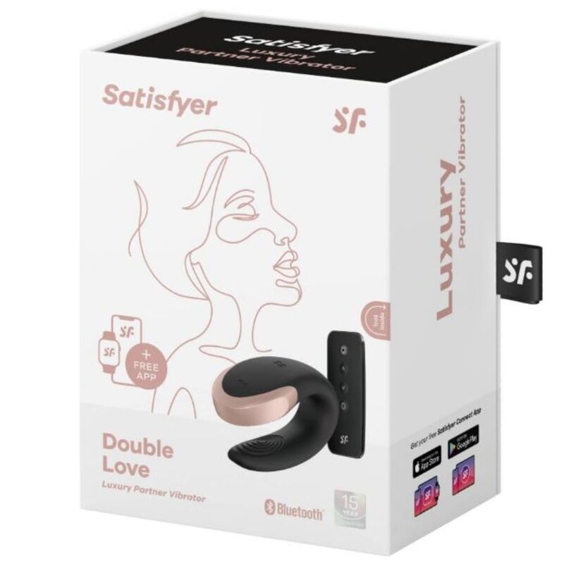 SATISFYER - LOVE LUXURY PARTNER DOUBLE VIBRATOR BLACK