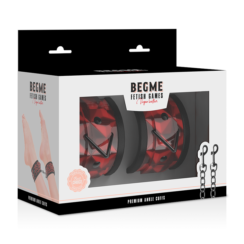 BEGME - PREMIUM RED EDITION ANKLE WRAPS WITH NEOPRENE LINING
