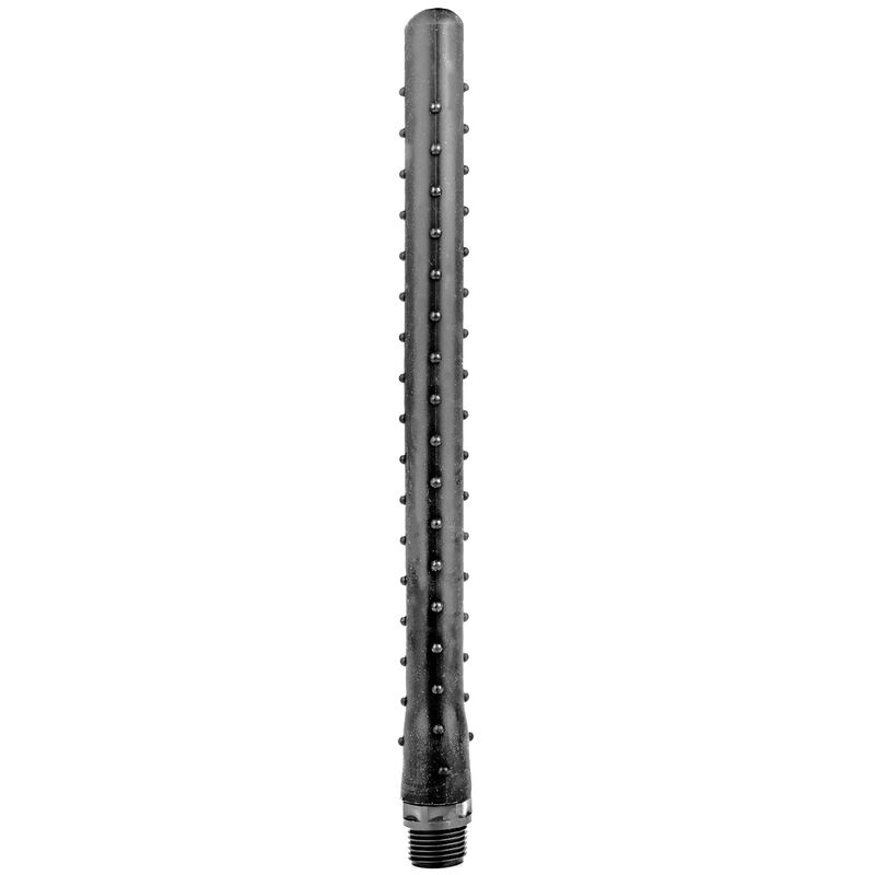 ALL BLACK - 27 CM SILICONE RIPPLED ANAL SHOWER