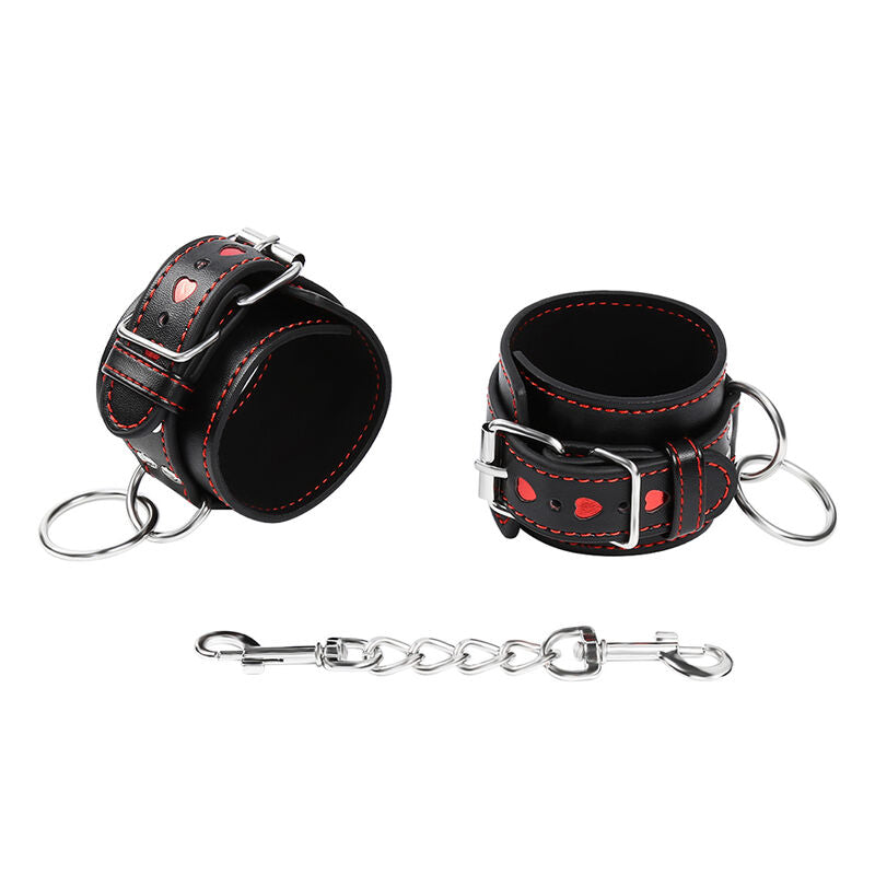 OHMAMA FETISH - HEART ENCRUSTED HANDCUFFS