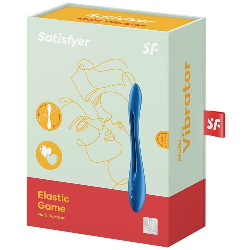 SATISFYER - MULTI-ELASTIC VIBRATOR GAME BLUE