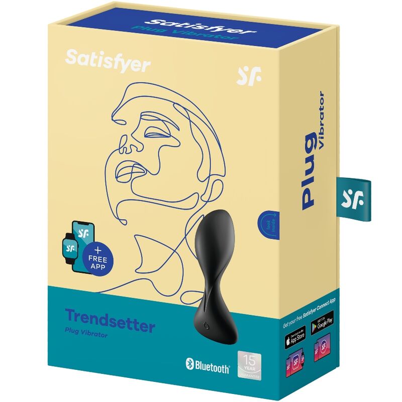 SATISFYER - APPLICATION DE PLUG VIBRANT TRENDSETTER VERT
