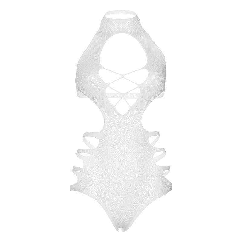 LEG AVENUE - CUTOUT STRAPS BODY ONE SIZE - WHITE