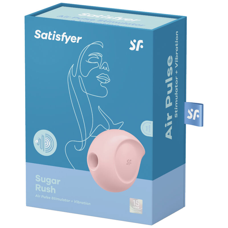 SATISFYER - SUGAR RUSH ESTIMULATOR Y VIBRADOR ROSA