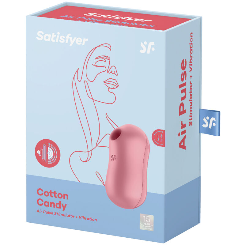 SATISFYER - COTTON CANDY ESTIMULATOR Y VIBRADOR LILA