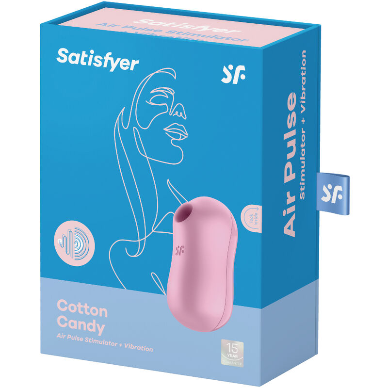 SATISFYER - COTTON CANDY ESTIMULATOR Y VIBRADOR LILA