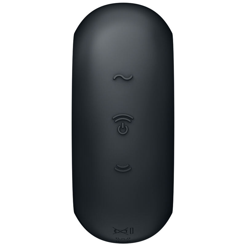 SATISFYER - AIR PULSE PRO TO GO 3 BLACK DOUBLE STIMULATOR AND VIBRATOR