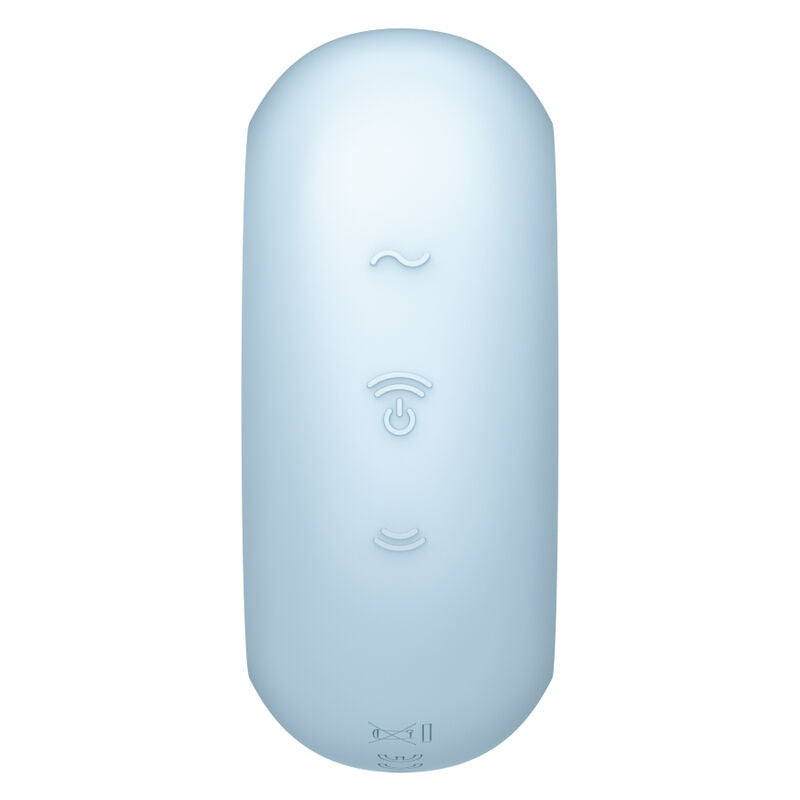 SATISFYER - AIR PULSE PRO TO GO 3 BLACK DOUBLE STIMULATOR AND VIBRATOR