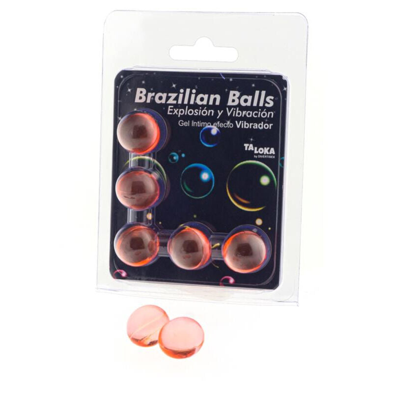 TALOKA - 5 BRAZILIAN BALLS EXCITING GEL VIBRATING EFFECT