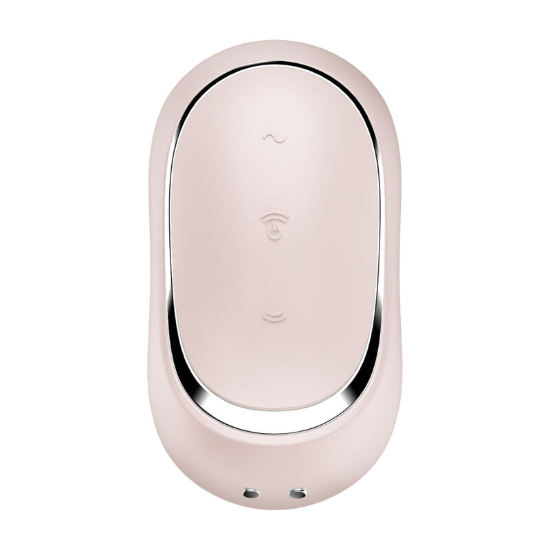 SATISFYER - AIR PULSE PRO TO GO 2 DUAL STIMULATOR AND VIBRATOR PURPLE