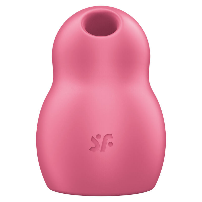 SATISFYER - AIR PULSE PRO TO GO 1 DOUBLE STIMULATOR AND VIBRATOR RED