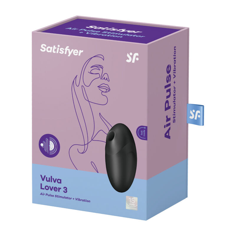 SATISFYER - STIMULATEUR ET VIBRATEUR VULVA LOVER 3 ROSE