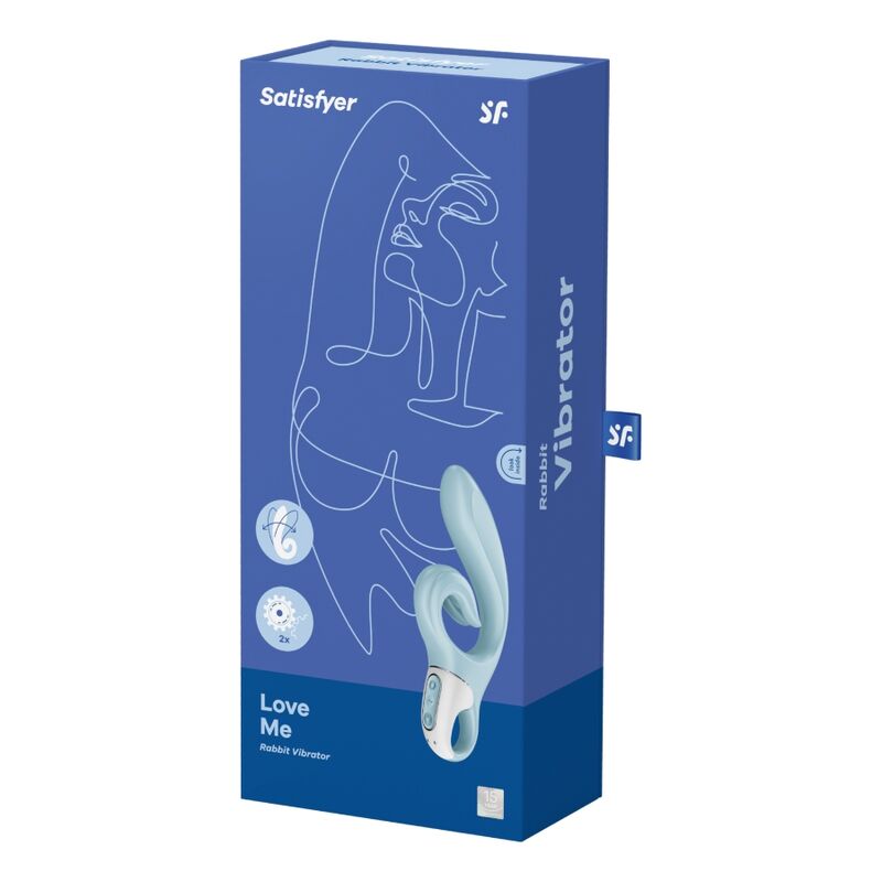 SATISFYER - LOVE ME RABBIT VIBRATION ROUGE
