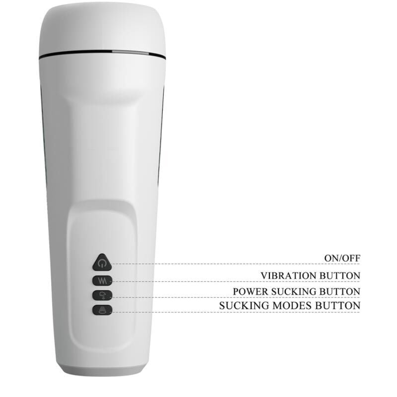 PRETTY LOVE - SIENNA MALE MASTURBATOR WITH VIBRATION, VOICE AND SUCTION