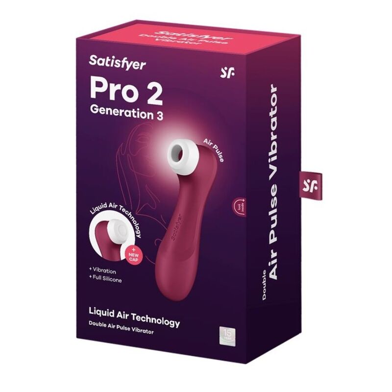 SATISFYER - PRO 2 GÉNÉRATION 3 TECHNOLOGIE AIR LIQUIDE LILAS
