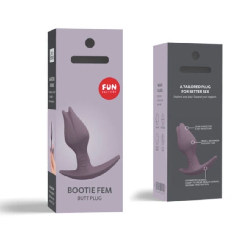 FUN FACTORY - FEMALE BOOTIE BUTT ANAL PLUG DARK TAUP