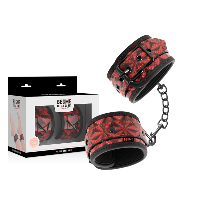 BEGME - PREMIUM RED EDITION ANKLE WRAPS WITH NEOPRENE LINING