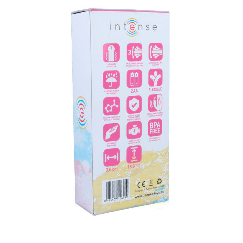 INTENSE - SUSY SILICONE PINK RABBIT OSCILLATING VIBRATOR