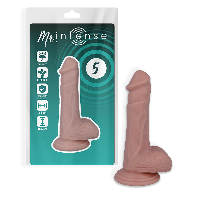 MR INTENSE - 5 REALISTIC PENISES 16.5 CM -O- 3.5 CM