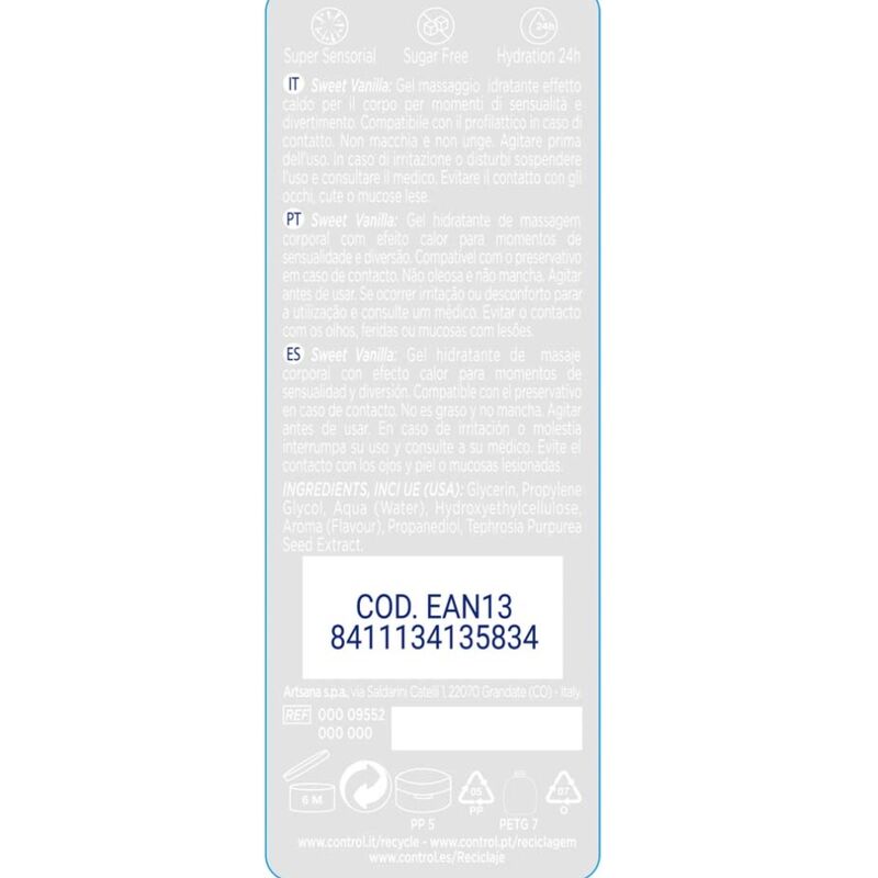 CONTROL - 2 IN 1 MASSAGE & PLEASURE SOFTNESS OF MADAGASCAR 200 ML