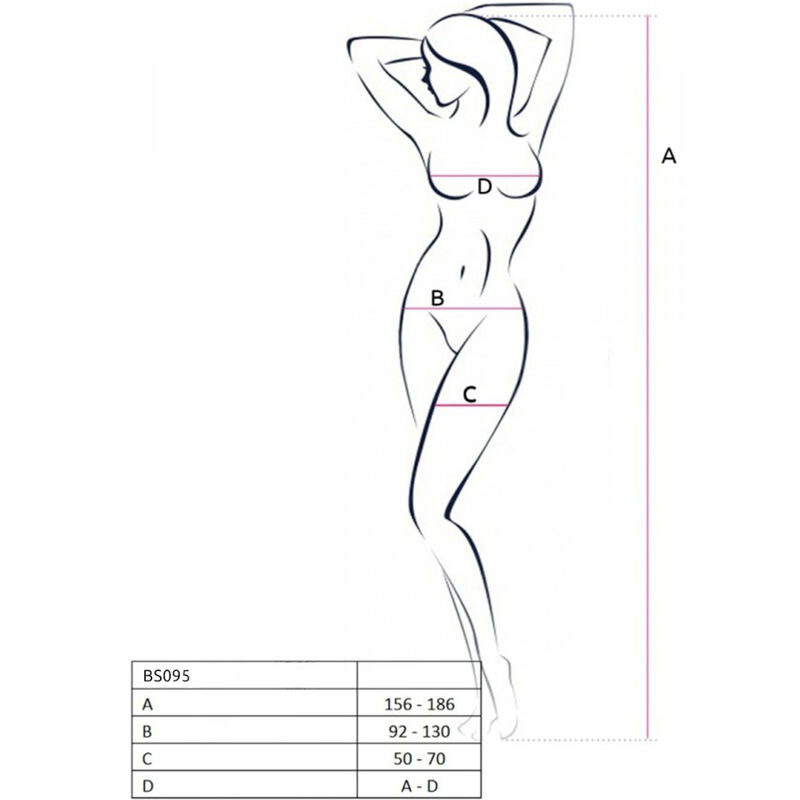 PASSION - BS095 BODYSTOCKING BLANC TAILLE UNIQUE