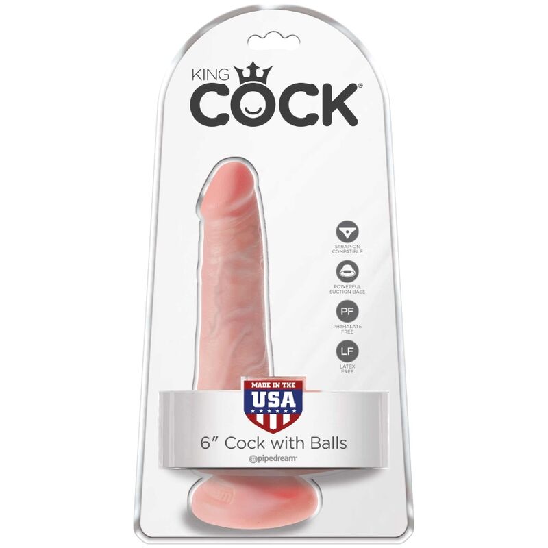 KING COCK - REALISTIC PENIS WITH LIGHTWEIGHT BALLS 13.5 CM