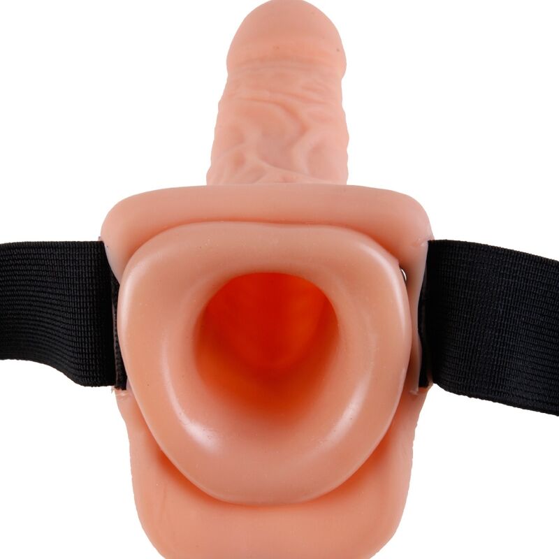 FETISH FANTASY SERIES - REMOTE CONTROL ADJUSTABLE HARNESS REALISTIC PENIS WITH TESTICLES 7 INCH