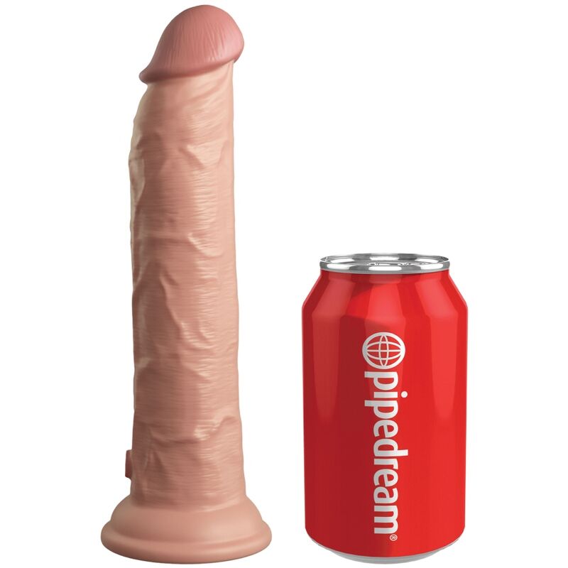 KING COCK - ELITE 23 CM REALISTIC & REMOTE CONTROL SILICONE DILDO VIBRATOR