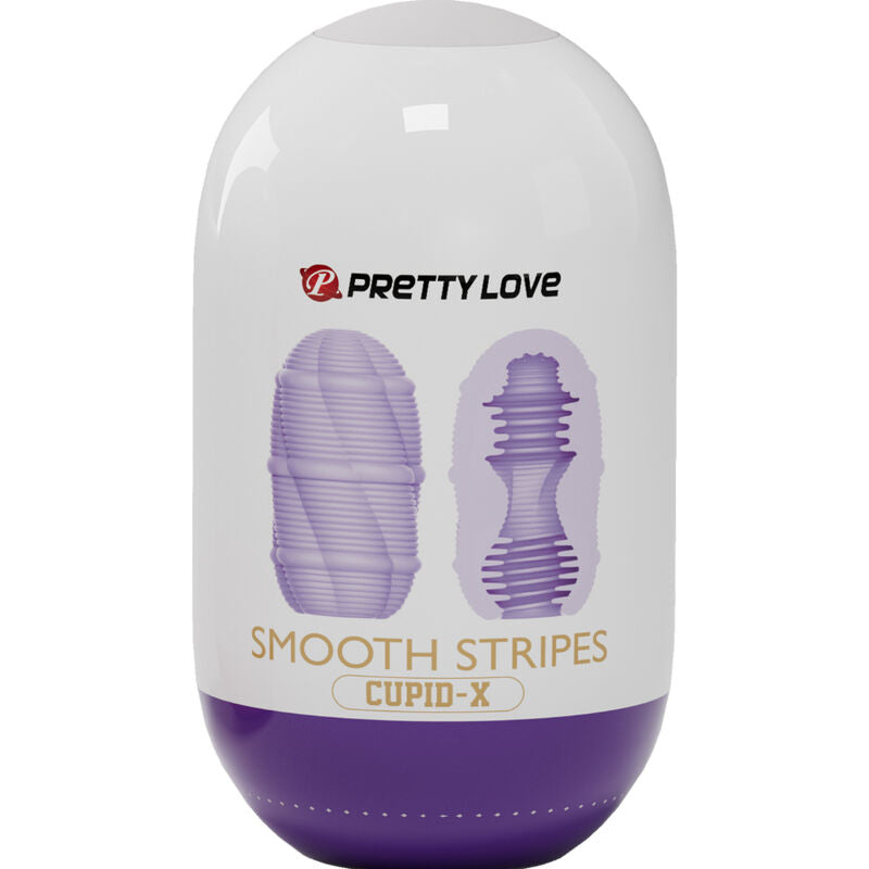 PRETTY LOVE - CUPID SMOOTH STRIPED MASTURBATOR EGG