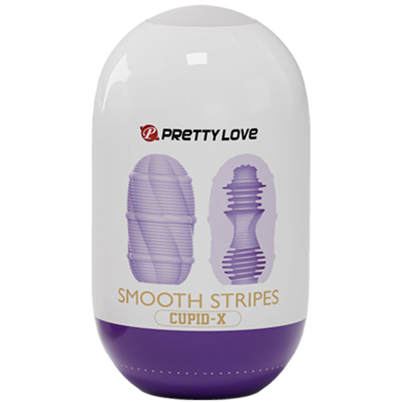 PRETTY LOVE - CUPID SMOOTH STRIPED MASTURBATOR EGG