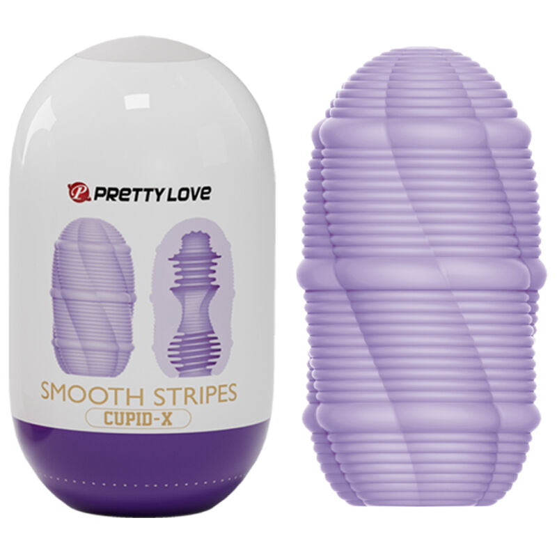 PRETTY LOVE - CUPID SMOOTH STRIPED MASTURBATOR EGG