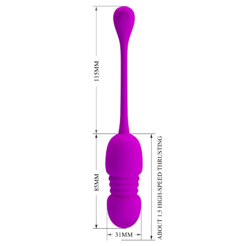 PRETTY LOVE - RECHARGEABLE VIBRATING EGG CALLIE PURPLE