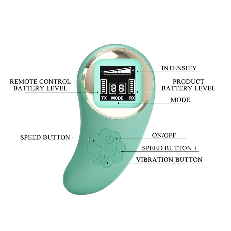 PRETTY LOVE - VIBRATION EGG REMOTE CONTROL VIBRATION VIVIAN GREEN