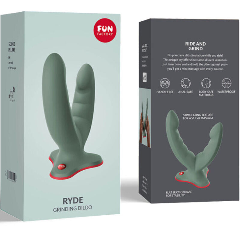 FUN FACTORY - DOUBLE GODE ET MASSEUR RYDE NOIR