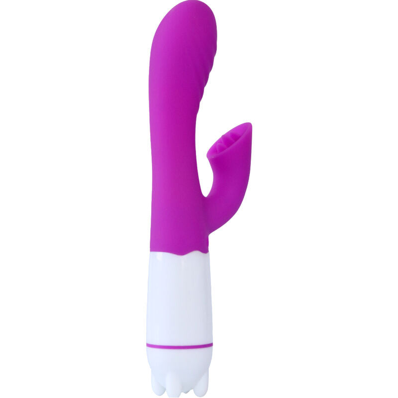 ARMONY - HAPPY VIBRATOR & STIMULATOR WITH RECHARGEABLE TONGUE PURPLE