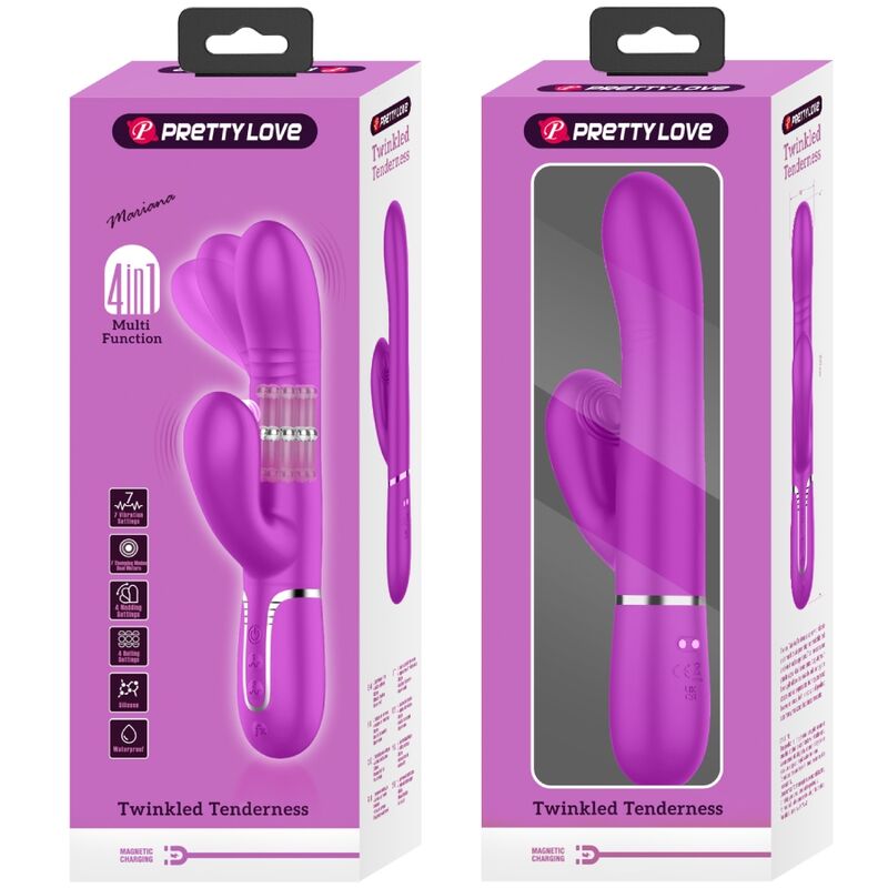 PRETTY LOVE - G-SPOT FUCHSIA MULTIFUNCTION VIBRATOR