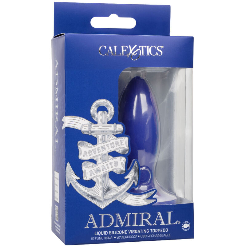 CALEXOTICS - ADMIRAL VIBRATOR ANAL PLUG TORPEDO BLUE
