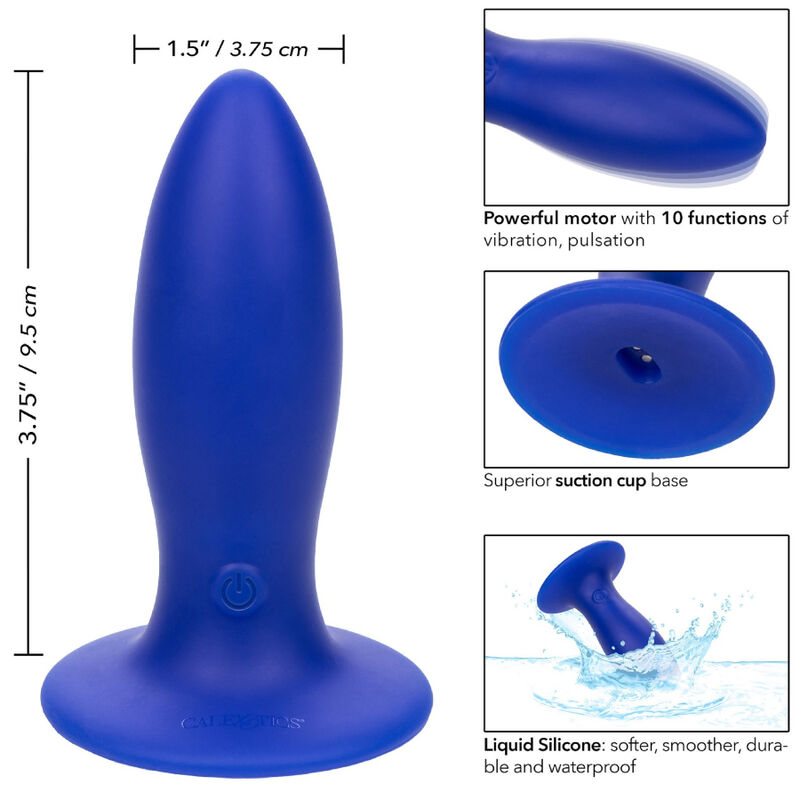 CALEXOTICS - ADMIRAL VIBRATOR ANAL PLUG TORPEDO BLUE