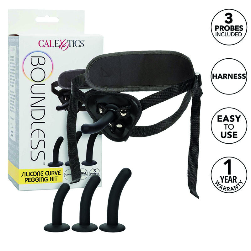 CALEXOTICS - BOUNDLESS SILICONE CURVE PEG KIT