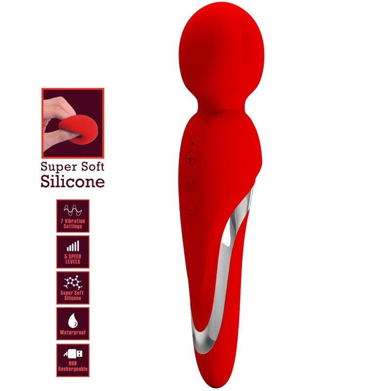 PRETTY LOVE - WALTER RED VIBRATING WAND