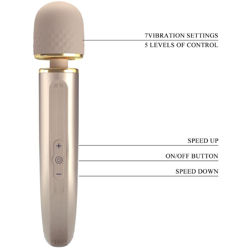 PRETTY LOVE - 7-MODULE CHAMPAGNE VIBRATION MASSAGER