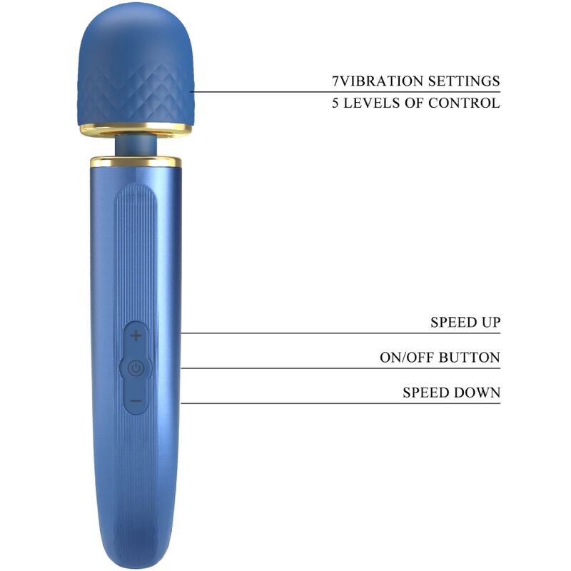 PRETTY LOVE - 7 VIBRATION MODES BLUE MASSAGER