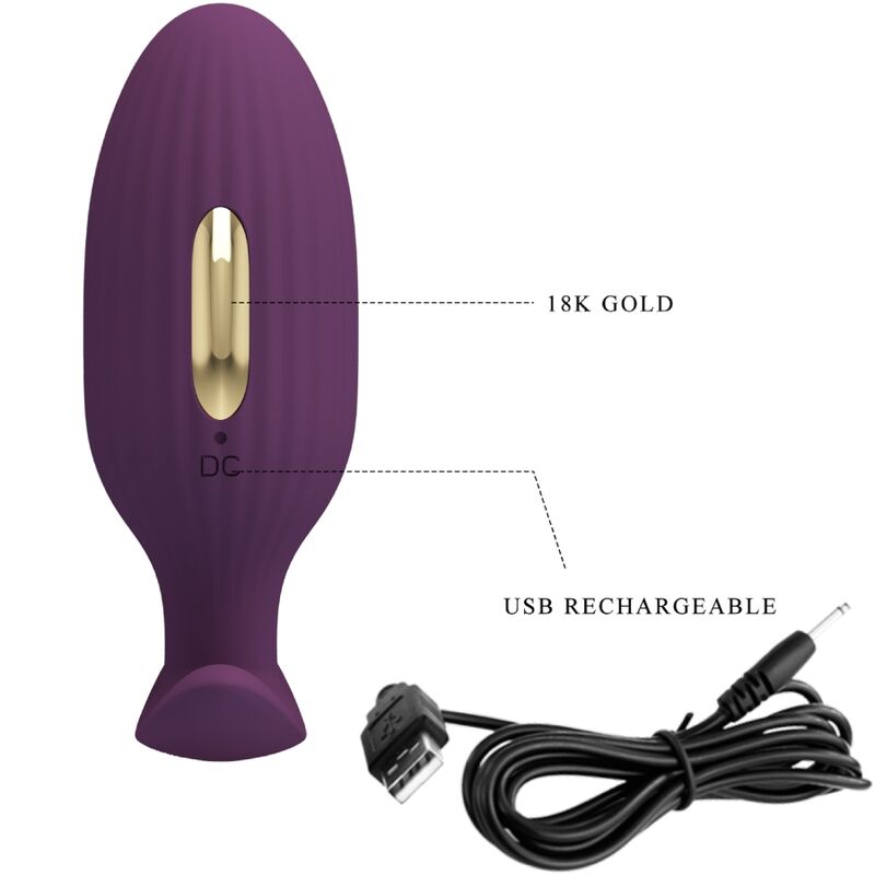 PRETTY LOVE - APP-CONTROLLED ANAL PLUG JEFFERSON PURPLE