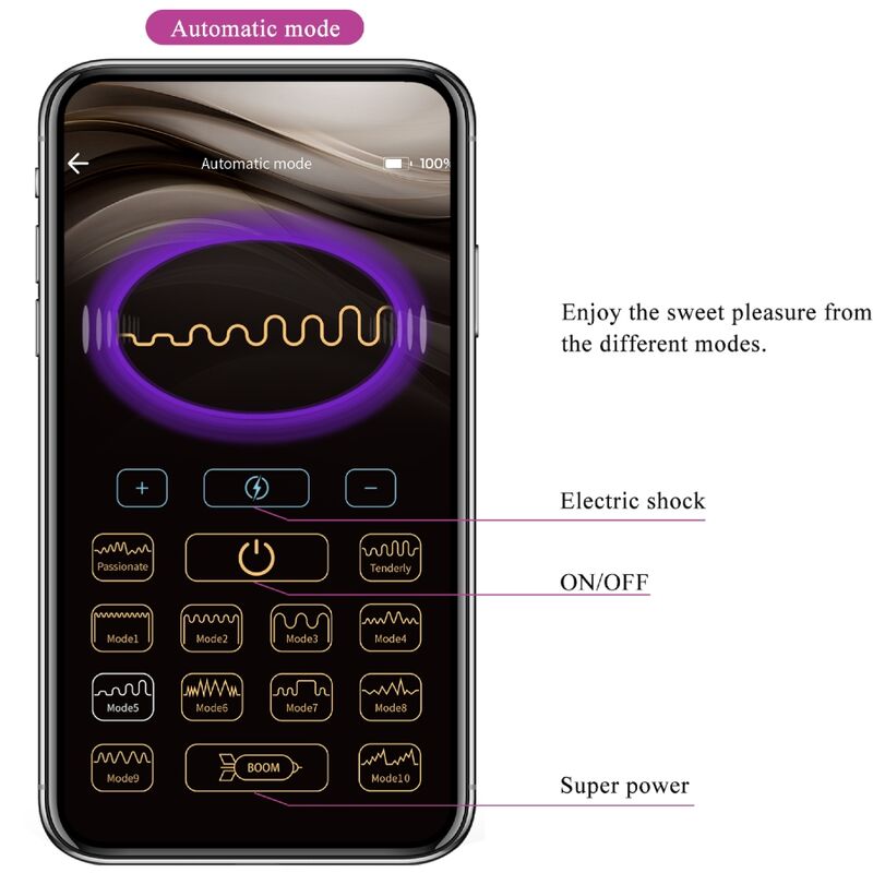 PRETTY LOVE - APP-CONTROLLED ANAL PLUG JEFFERSON PURPLE