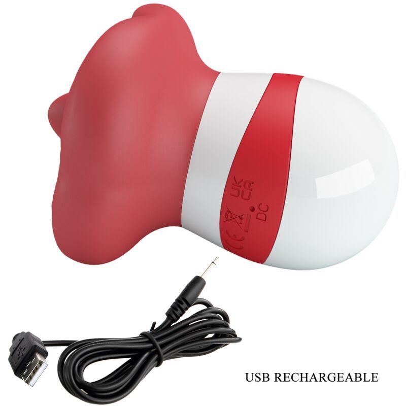 PRETTY LOVE - MINA LIGHT RED TONGUE STIMULATOR