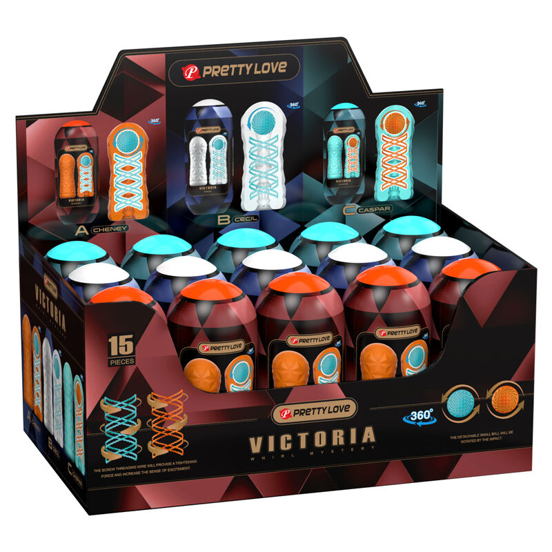 PRETTY LOVE - VICTORIA 15-PIECE MASTURBATOR