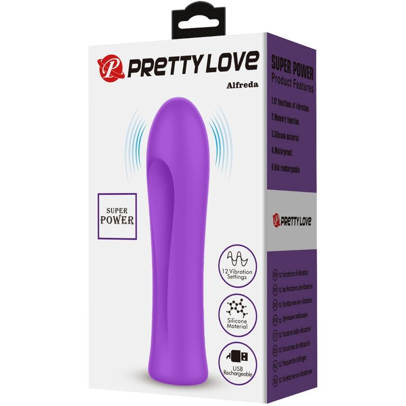 PRETTY LOVE - ALFREDA SUPER POWERFUL VIBRATOR AQUA VIOLET