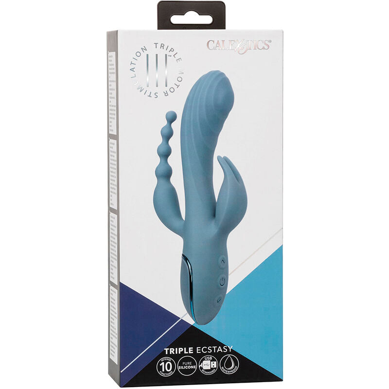 CALEXOTICS - GRAY ECSTASY TRIPLE VIBRATOR