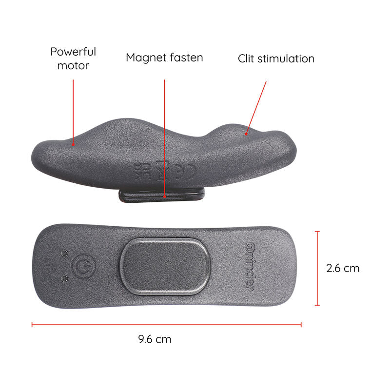 ONINDER - 9 SPEED RECHARGEABLE MANILA PANTY VIBRATOR 9.6 CM X 2.6 CM - FREE APP